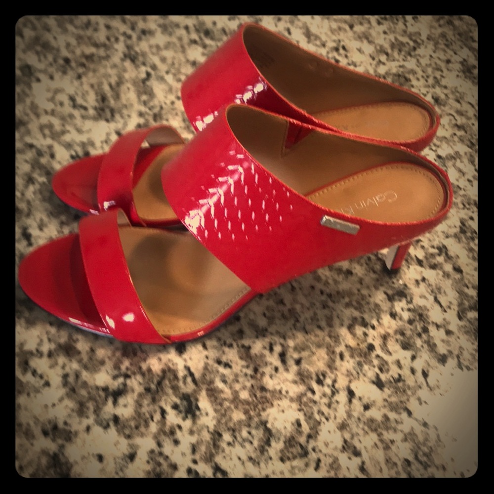 Calvin Klein Red Sandals